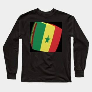 Senegal Flag cubed. Long Sleeve T-Shirt